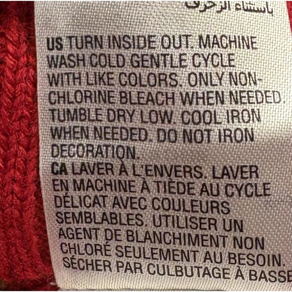 Woman’s Karen Scott Sweater L Reindeer Christmas Ugly Sweater Holiday Bell - Picture 10 of 10